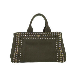 Prada Canapa Jeweled Tote Bag